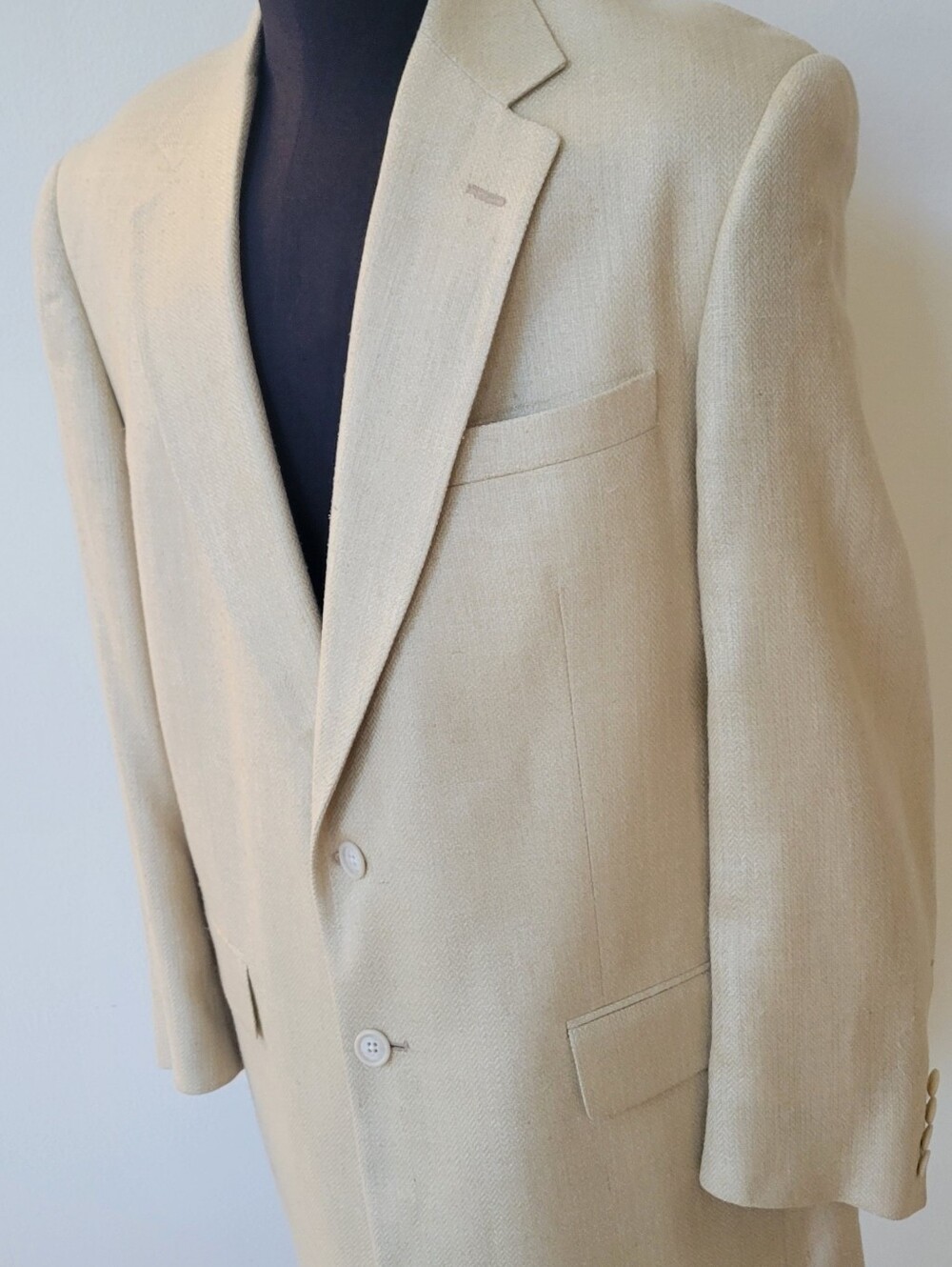 Maus & Hoffman 43-44R Silk Weave Blazer w body-"Global MH Style"/L 31"/30" Slev